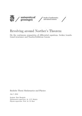 Revolving Around Noether's Theorem