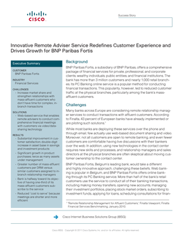 Innovative Remote Adviser Service Redefines Customer Experience and Drives Growth for BNP Paribas Fortis