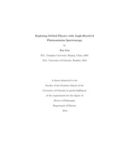 Exploring Orbital Physics with Angle-Resolved Photoemission Spectroscopy