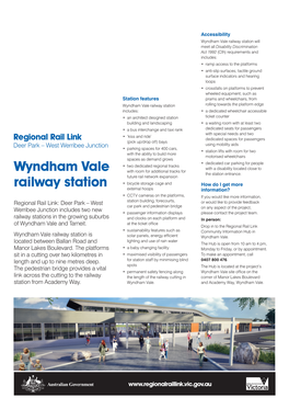 Wyndham Vale Railway Station