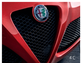 4C Spider Italia 19 Features 23 Wheels 25 Exterior Colors 26 Interior Fabrics 29 Merchandise