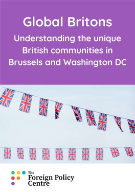 Global Britons: Understanding the Unique British Communities in Brussels and Washington DC