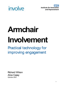 Armchair Involvement Practical Technology for Improving Engagement