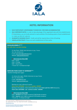 Hotel Information