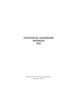 Statistical Handbook Mizoram 2018
