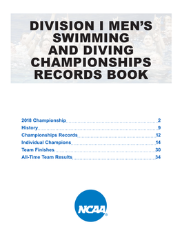 Division I Men's Swimming and Diving Championships
