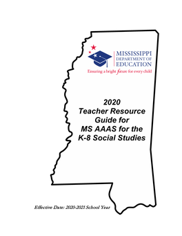 2020 Teacher Resource Guide for MS AAAS for the K-8 Social Studies