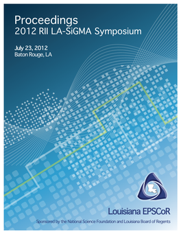 Proceedings 2012 RII LA-Sigma Symposium