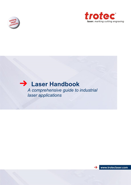 Laser Handbook a Comprehensive Guide to Industrial Laser Applications