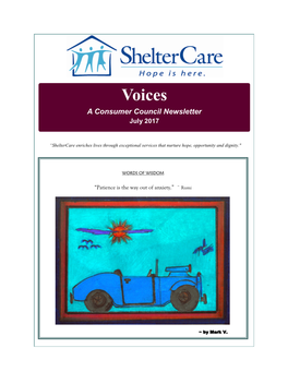Voices a Consumer Council Newsletter July 2017