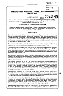 Decreto No. 3066-2008