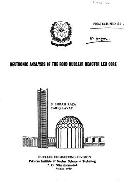 Neutronic Analysis of the Ford Nuclear Reactor Leu Core