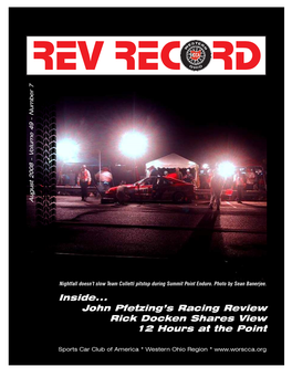 Inside... John Pfetzing's Racing Review Rick Docken Shares View