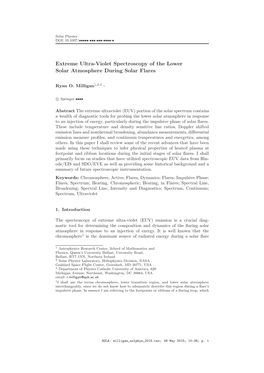 Extreme Ultra-Violet Spectroscopy of the Lower Solar Atmosphere During Solar Flares