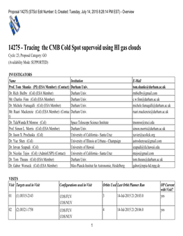 14275 (Stsci Edit Number: 0, Created: Tuesday, July 14, 2015 8:28:14 PM EST) - Overview