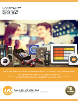 Brochure Hospitality Mena 2014