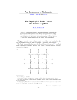 The Topological Snake Lemma and Corona Algebras