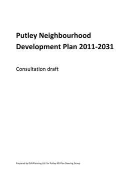 Putley Draft Neighbourhood Development Plan August 2017