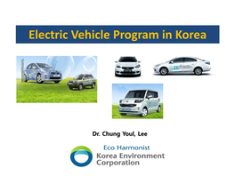Electric Vehicle Program in Korea