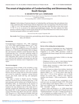 The Onset of Deglaciation of Cumberland Bay and Stromness Bay, South Georgia N