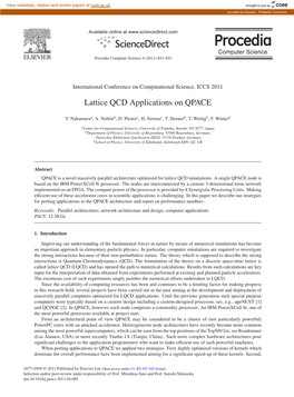 Lattice QCD Applications on QPACE