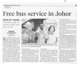 Free Bus Service in Johor