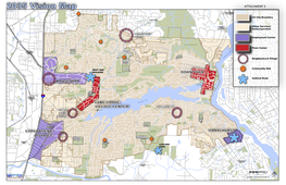 2035 Vision Map SW RIVERSIDE SE WASHINGTON to Downtown Portland, PSU, and OHSU