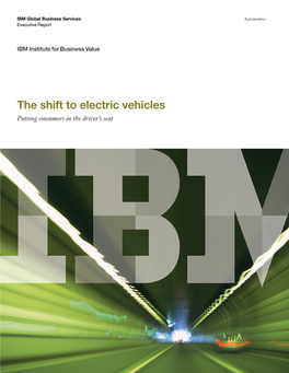 The Shift to Electric Vehicles
