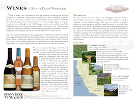 Wines | Bonny Doon Vineyard