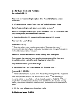 Jeremiah 2 11-13