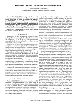 K04-2: Distributed Weighted Fair Queuing in 802.11 Wireless