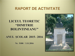 Liceul Dimitrie Bolintineanu