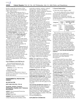 Federal Register/Vol. 67, No. 147/Wednesday, July 31, 2002/Rules