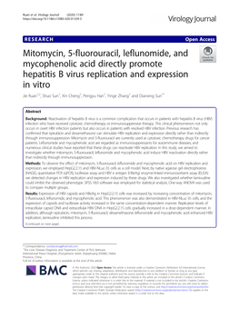 Mitomycin, 5-Fluorouracil, Leflunomide, and Mycophenolic Acid Directly