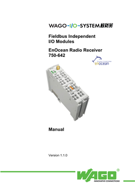 Enocean Radio Receiver 750-642