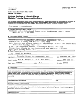 Rockingham County Survey, 2003