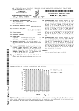 WO 2014/063109 Al 24 April 2014 (24.04.2014) P O P C T