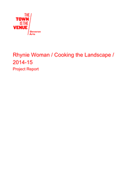 Rhynie Woman / Cooking the Landscape / 2014-15 Project Report