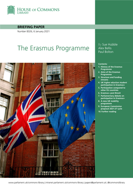 The Erasmus Programme Paul Bolton