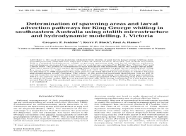 Determination of Spawning Areas And