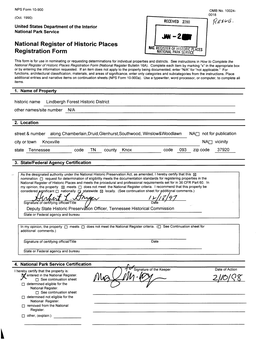 National Register of Historic Places Continuation Sheet