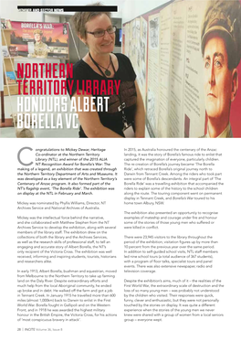 Northern Territory Library Honours Albert Borella Vc