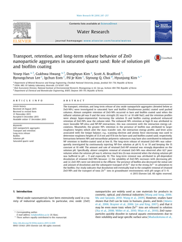 Transport, Retention, and Long-Term Release Behavior of Zno Nanoparticle Aggregates in Saturated Quartz Sand: Role of Solution Ph and Bioﬁlm Coating