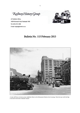 Bulletin No. 115 February 2013