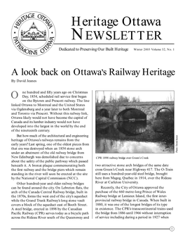 A Look Back on Ottawa's Railway Heritage