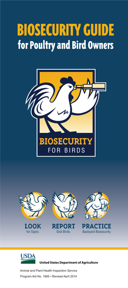 BIOSECURITY GUIDE for Poultry and Bird Owners