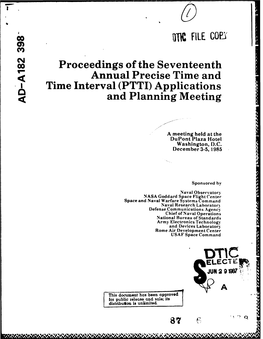 The First Atomic Clock Program