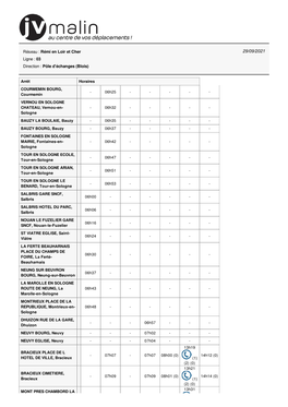 Arrêt Horaires COURMEMIN BOURG, Courmemin