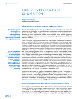 EU-Turkey Cooperation on Migration