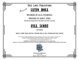 Satin Doll Full Score